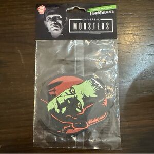 Universal Monsters Car Air Freshener Frankenstein Horror Green Tea Scent NWT